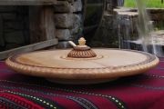 Hand-made wooden revolving tray and saltern - MAXi