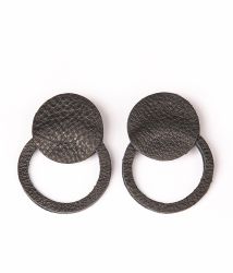 Обеци от кожа - New moon black