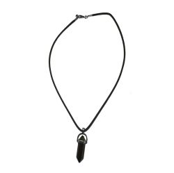 Stylish necklace of velour