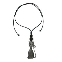 Stylish necklace of velour