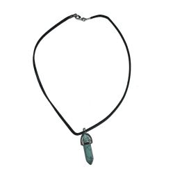 Stylish necklace of velour