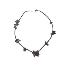 Stylish necklace of velour