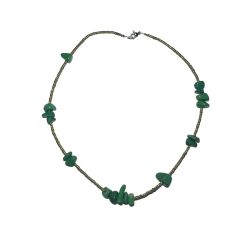 Stylish necklace of velour