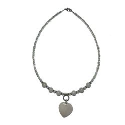 Stylish necklace of velour