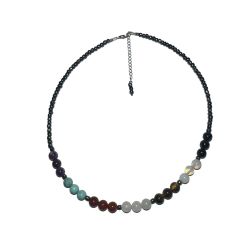 Stylish necklace of velour