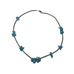 Stylish necklace of velour