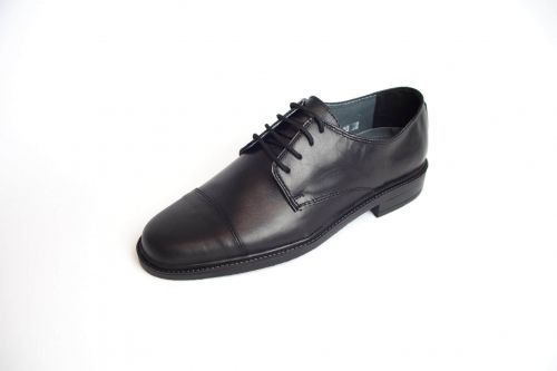 Мъжки елегантни официални обувки от естествена кожа в черно