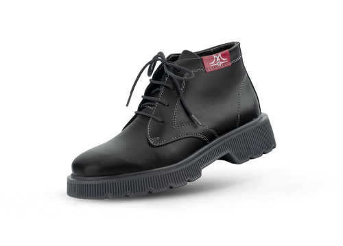 Ladies' boots type chukka in black nappa
