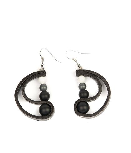 Обеци от кожа - Galaxy Matte