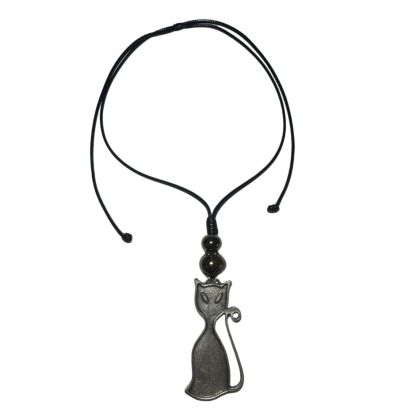 Stylish necklace of velour