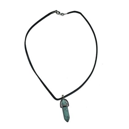 Stylish necklace of velour