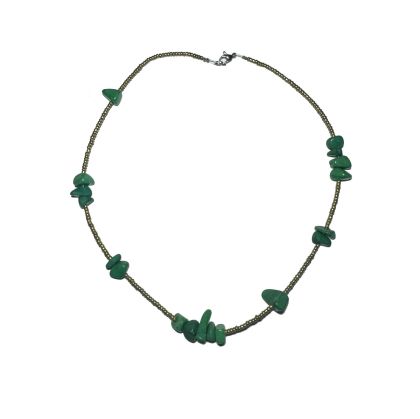 Stylish necklace of velour