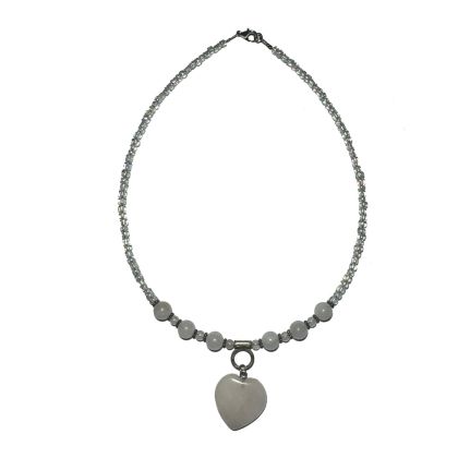 Stylish necklace of velour