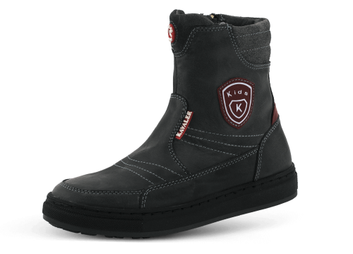 Kids'-teen boots in grey and red