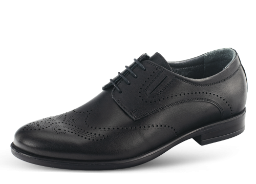 MEN'S FORMAL SHOES IN BLACK WITH LACES AND RIBBIN