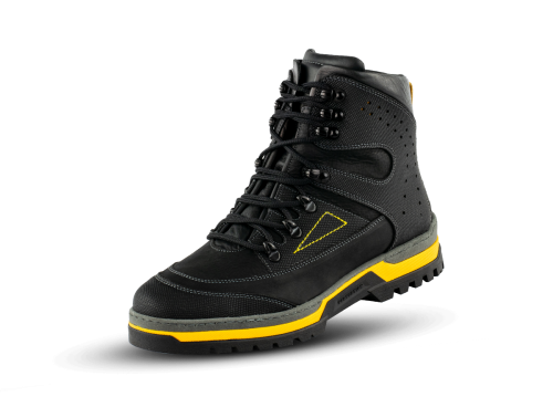 MEN'S SPORT BOOTS IN BLACK AND YELLOW