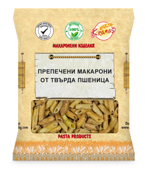 Препечени макарони твърда пшеница "Крамас" - 250 гр.