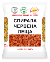 Red Lentil Macaroni - macaroni, spirals - 250g