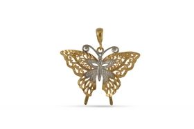 Златен медальон - Пеперуда