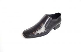 Мъжки официални обувки от черна естествена кожа