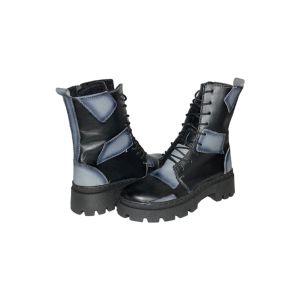 Дамски кубинки в черно и сиво