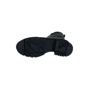 Дамски високи черни боти от естествена кожа