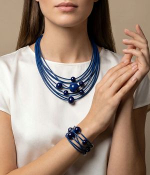 Дамско колие - Shine Navy