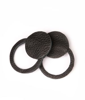 Обеци от кожа - New moon black