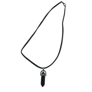 Stylish necklace of velour