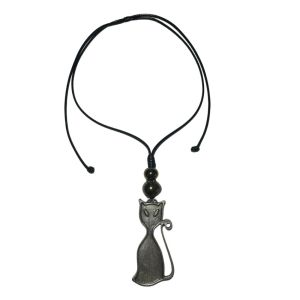 Stylish necklace of velour