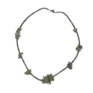 Stylish necklace of velour