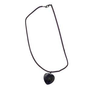 Stylish necklace of velour