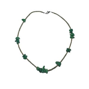 Stylish necklace of velour