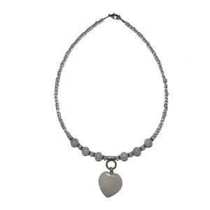 Stylish necklace of velour