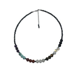 Stylish necklace of velour