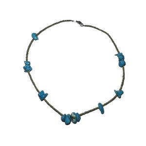 Stylish necklace of velour