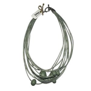 Stylish necklace of velour