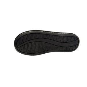 Men’s slippers of black genuine leather