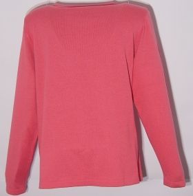 Дамски пуловер в розово - Ромб