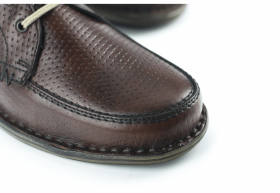 Мъжки обувки от естествена кожа с връзки