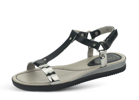 Ladies' sandals in black and silver Art. №: 2023145
