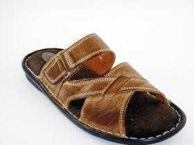 Men’s genuine leather slippers