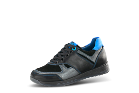 Kids sneakers in black and blue