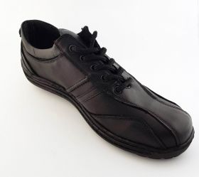 Мъжки обувки с връзки в черен цвят