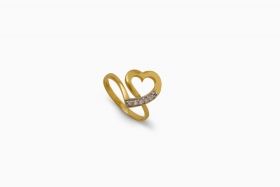 Златен пръстен - Сърце